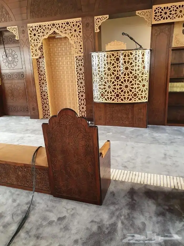 تكاية مساندظهر مساجد دواليب وحوامل مصاحف ديكورات مساجد 26