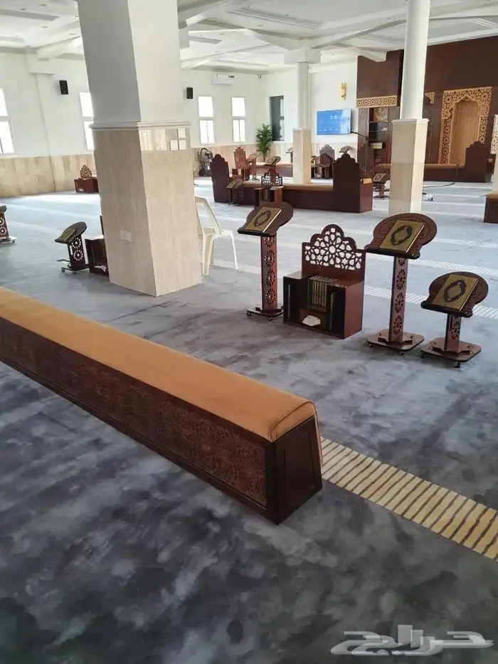 تكاية مساندظهر مساجد دواليب وحوامل مصاحف ديكورات مساجد 28