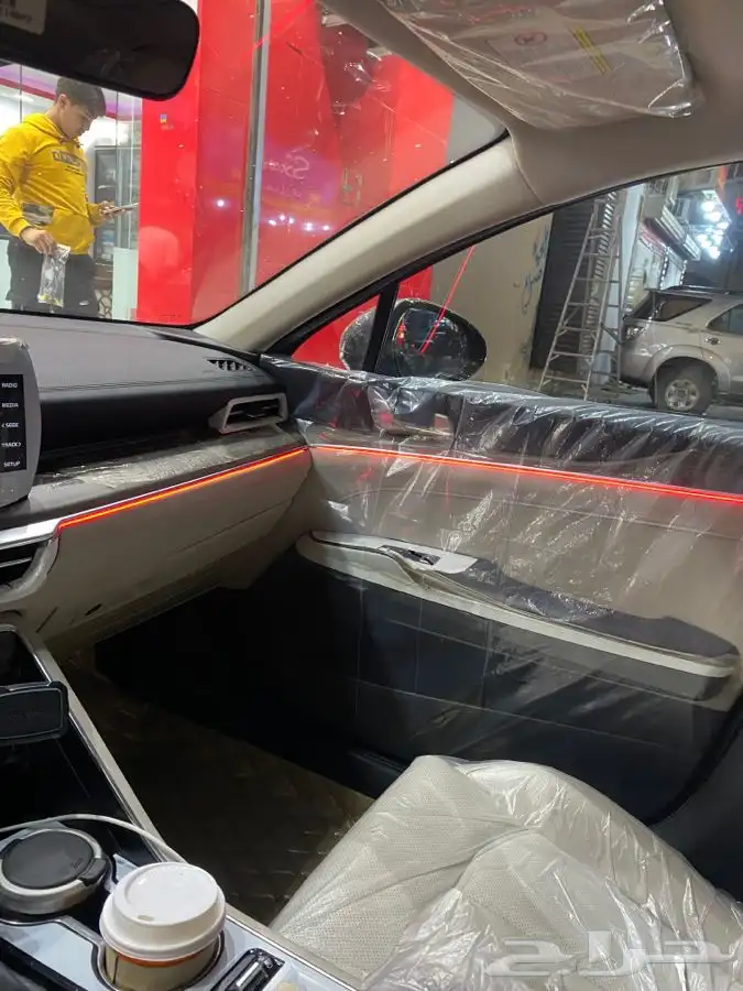 تركيب ليد داخلي على سيارة كيا 5 2023 3