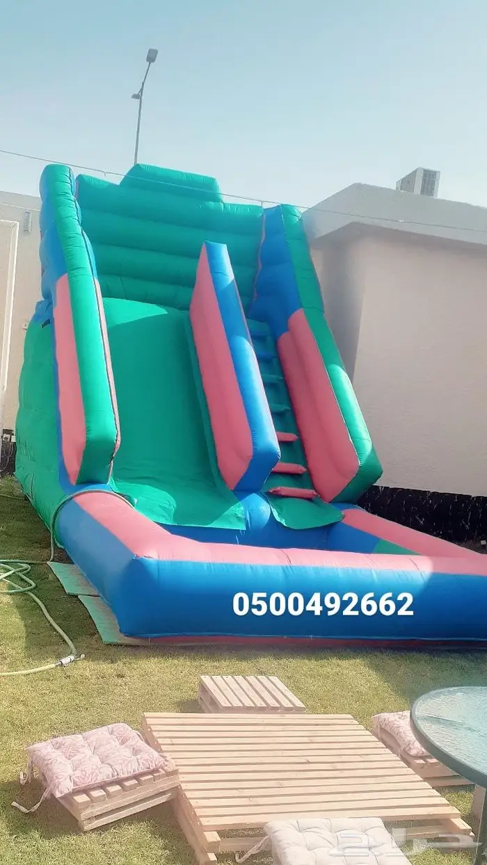 زحليقه مائيه ملعب صابوني نطيطه الرياض 2