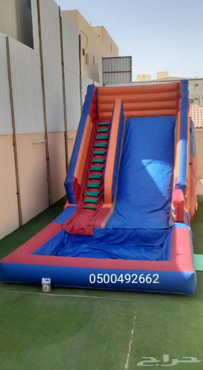 زحليقه مائيه ملعب صابوني نطيطه الرياض 1