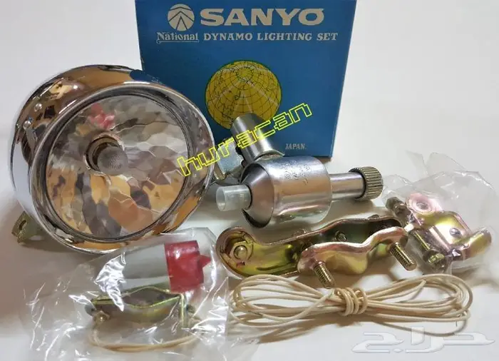 مجموعة اضاءة للدراجة ماركة سانيو اليابانية 2