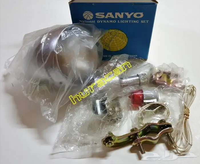 مجموعة اضاءة للدراجة ماركة سانيو اليابانية 7