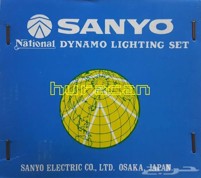 مجموعة اضاءة للدراجة ماركة سانيو اليابانية 10