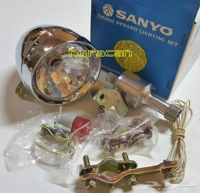 مجموعة اضاءة للدراجة ماركة سانيو اليابانية 1