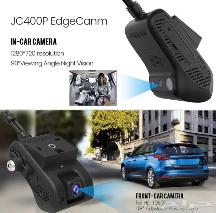 داش كام JC400p تصوير داخل السيارة وخارجها والتحدث والتتبع24 1