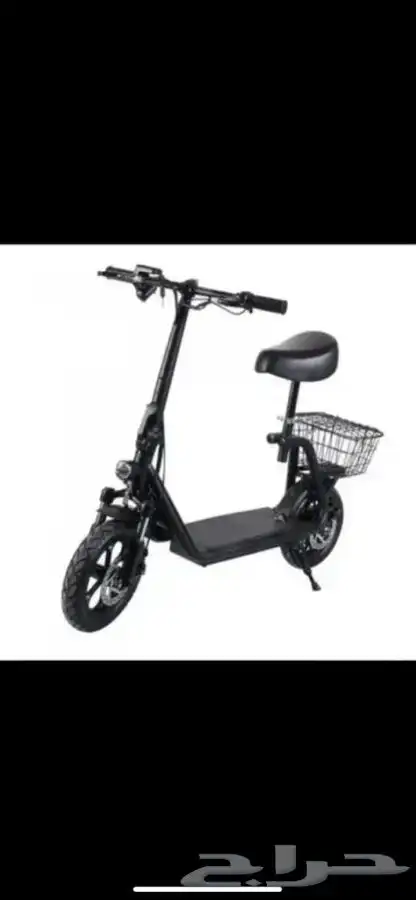 سكوتر كهربائي 48v بمقعدة سلة شامل التوصيل مجانا 5