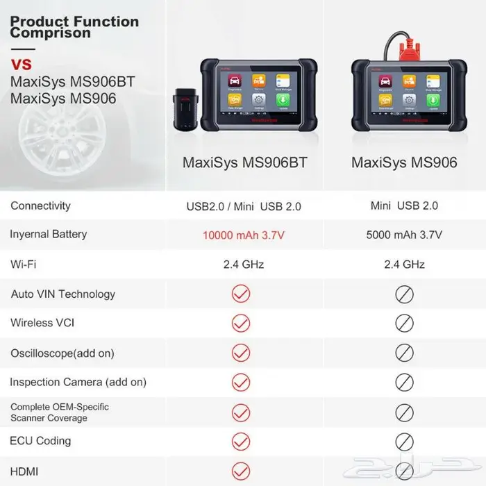 جهاز فحص السيارات Autel MaxiSys MS906BT 15