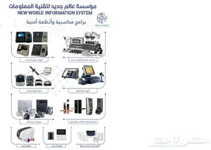 كاميرات مراقبة _ برامج محاسبية _ أنظمة امنية 0