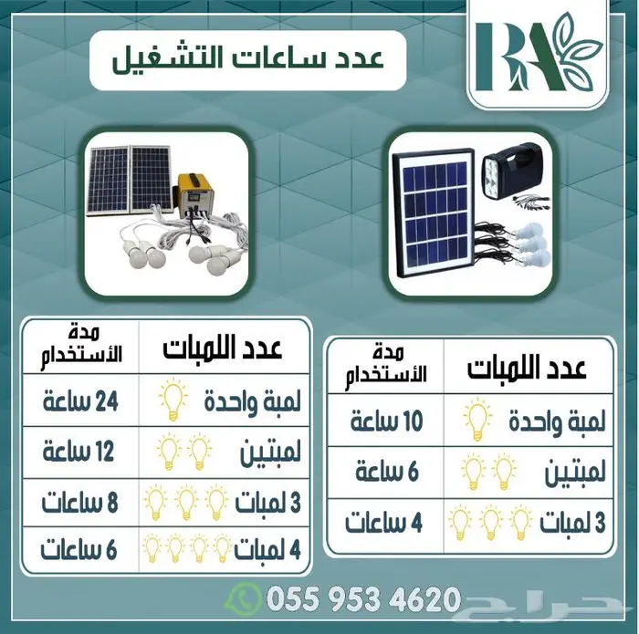 طاقه شمسيه شحن جوال تشغيل لمبات 1