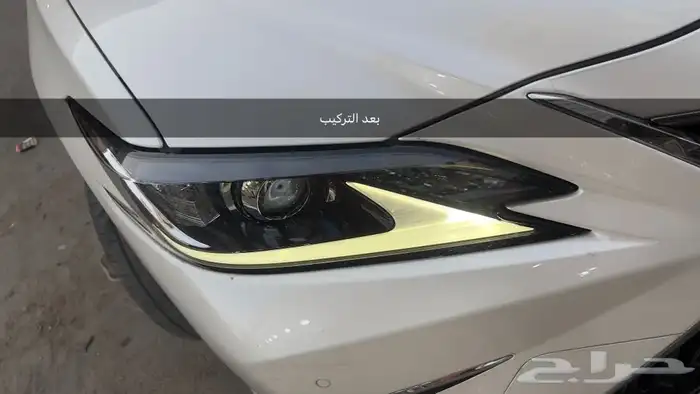 تركيب زجاج شمعات للكزس es350 3