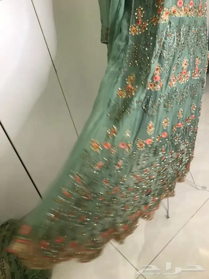 فستان سهرةهندي فساتين زواج فضي ملكة عرس عروس فخمة براق 17