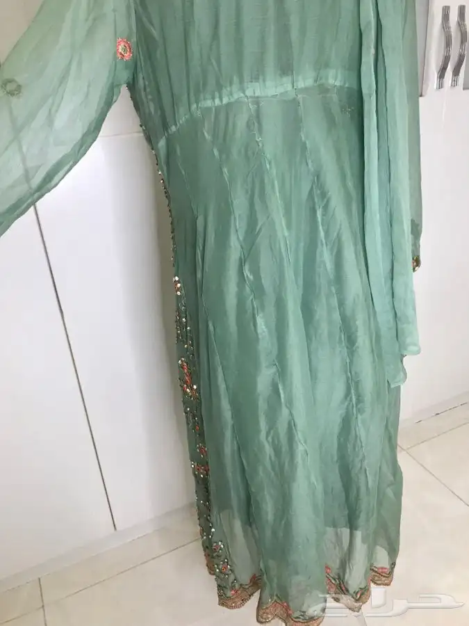 فستان سهرةهندي فساتين زواج فضي ملكة عرس عروس فخمة براق 9