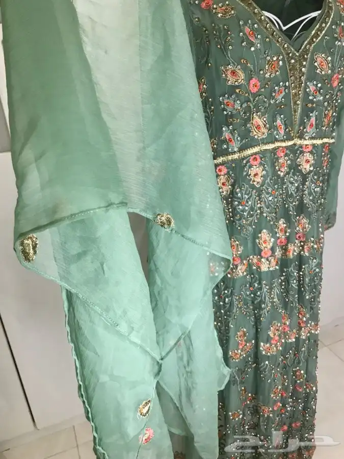 فستان سهرةهندي فساتين زواج فضي ملكة عرس عروس فخمة براق 2