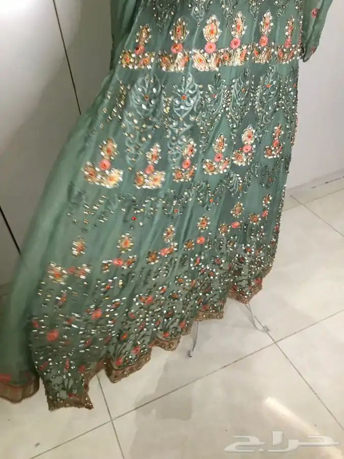 فستان سهرةهندي فساتين زواج فضي ملكة عرس عروس فخمة براق 13