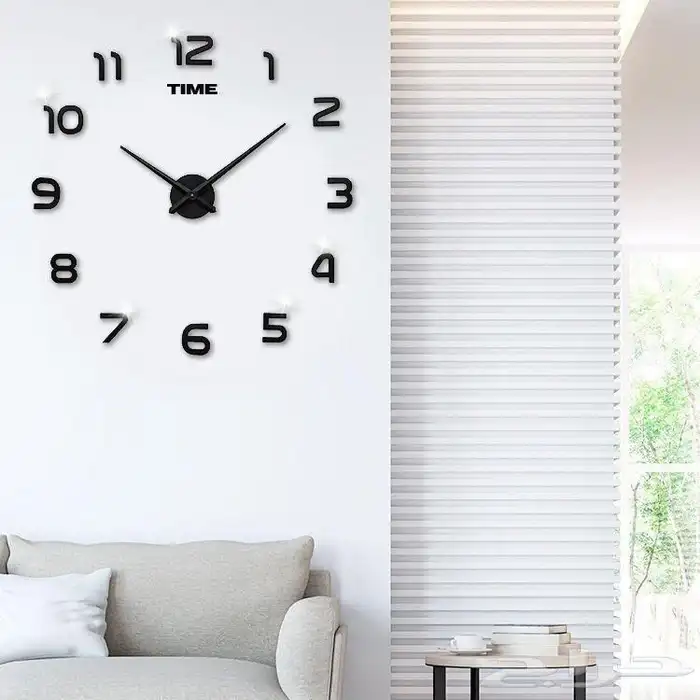 ساعات حائط 3D ( ضمان سنة 9