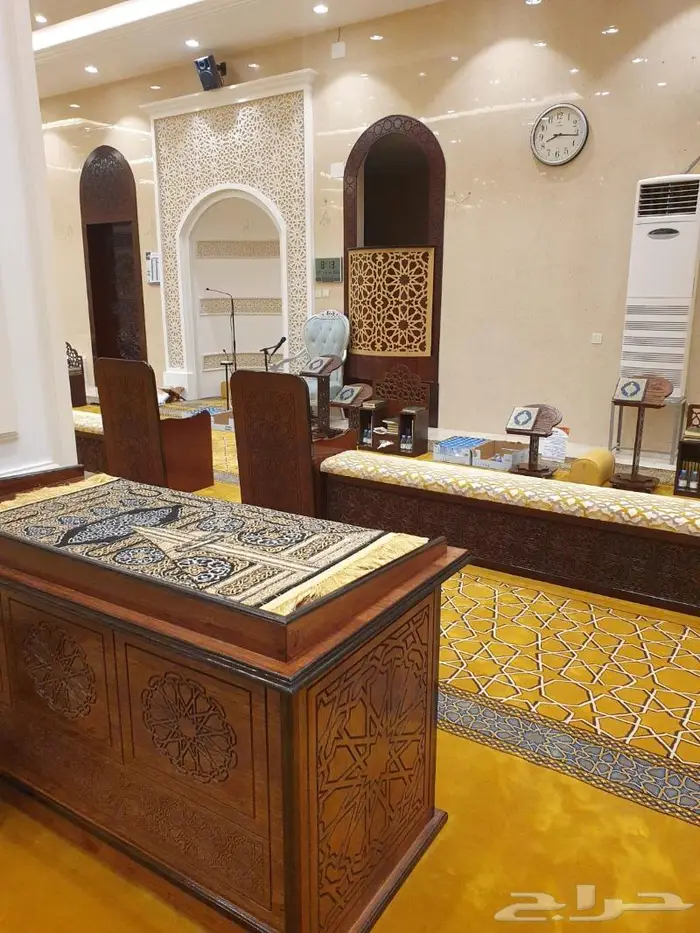 تكاية مساندظهر مساجد دواليب وحوامل مصاحف ديكورات مساجد 61