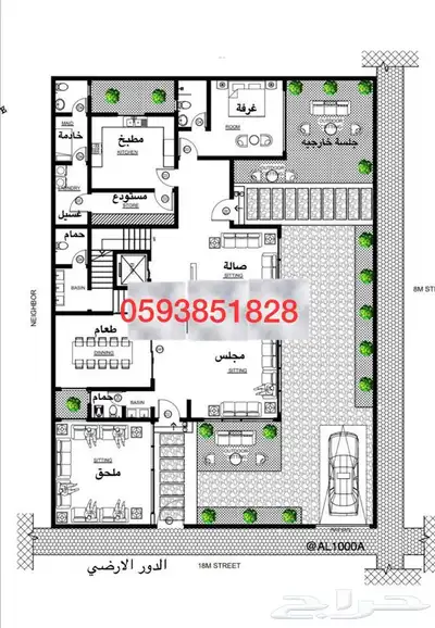 رسم كروكي هندسي فلل استراحات شاليهات محلات اوتوكاد 2