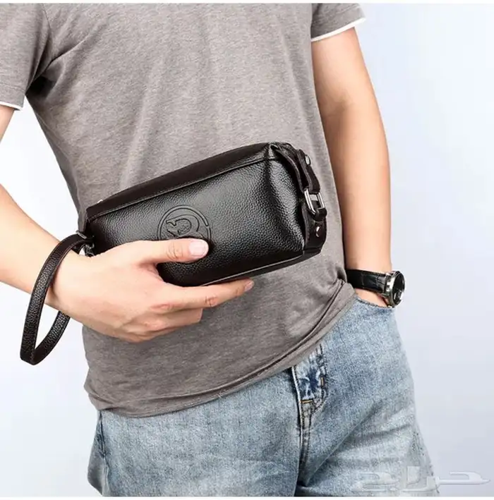 شنطة يد رجالي جلد اصلي 5