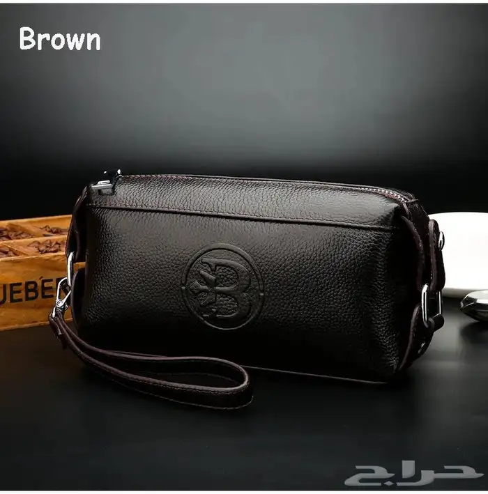 شنطة يد رجالي جلد اصلي 7