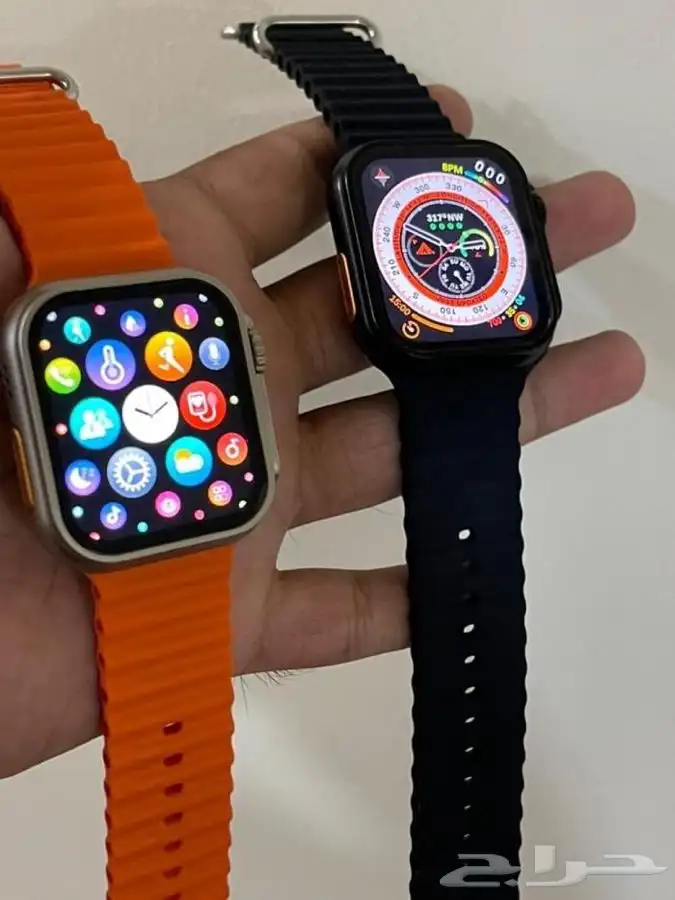 ساعه الترا الاصدار الاخير شبيه ابل مع 2 سير اضافى ب 180شامل 1