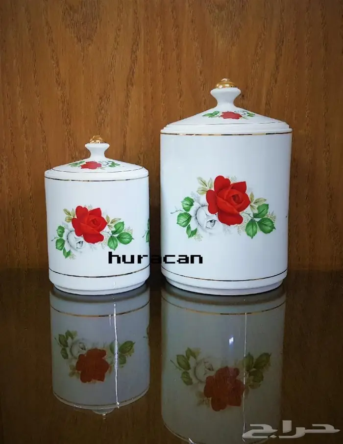 علب أم وردة اليابانية من نوادر البورسلان القديم الفاخر 1
