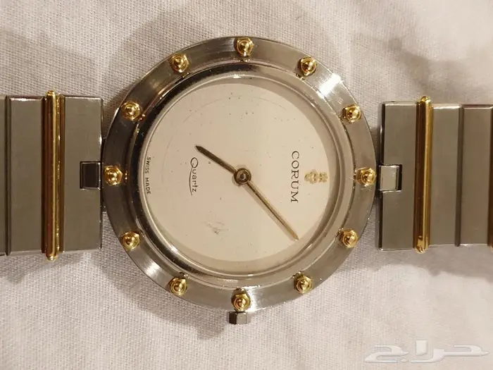 ساعة كورم corum watch فولاذ ستيل مذهب انتيك 6