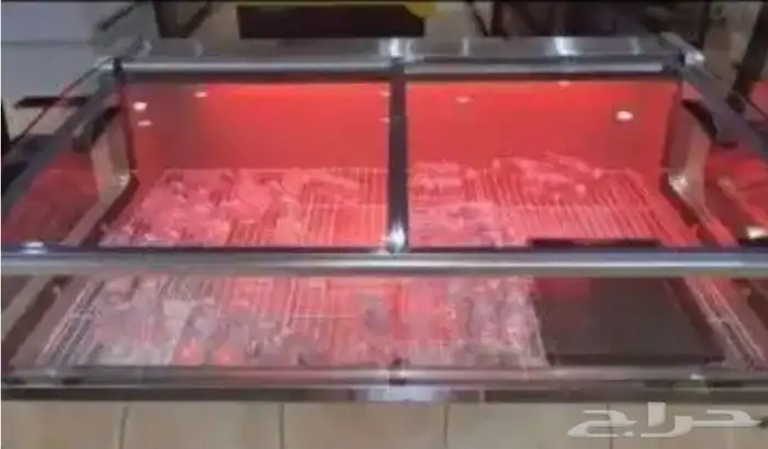 ثلاجات عرض لحوم طازجة باب سحاب زجاج 2