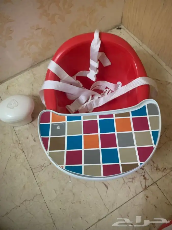 كرسي تعلم الجلوس وكرسي طعام شبه جديد 5