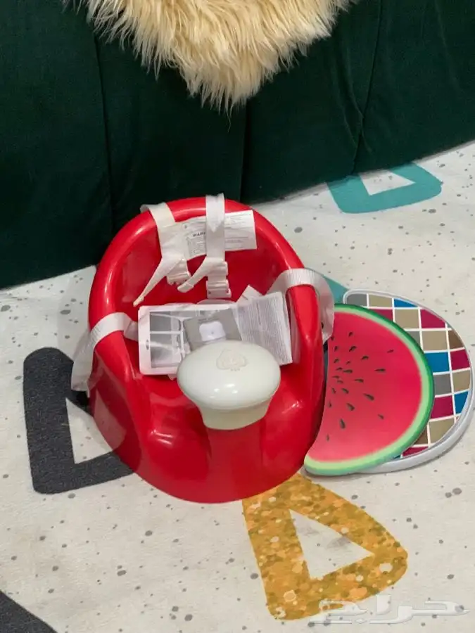 كرسي تعلم الجلوس وكرسي طعام شبه جديد 1