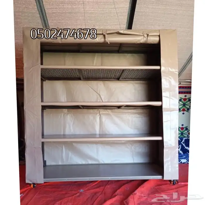مستودع رحلات دولاب تخزين الارفف المتنقل رفوف عزبة دولاب حوش 1