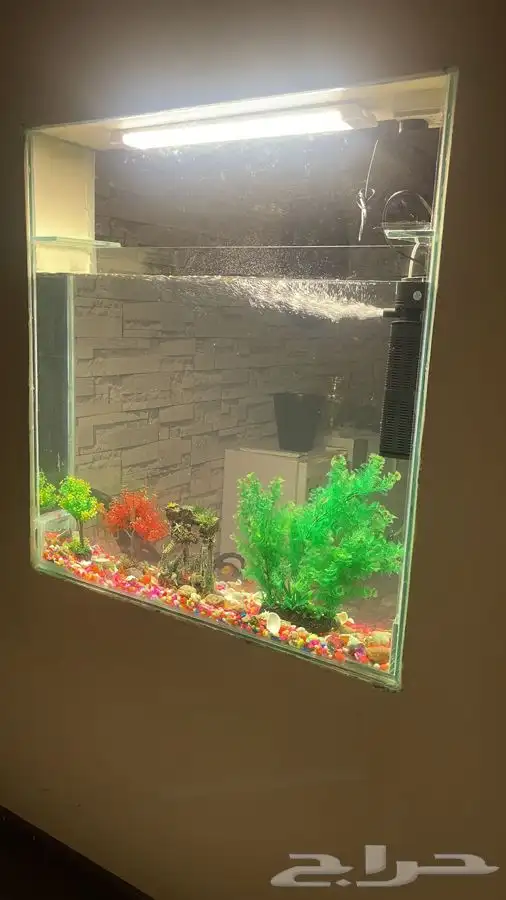 تفصيل حوض سمك جداري 1