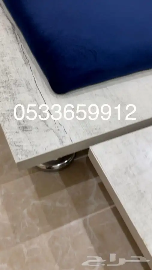 طاوله بلوت الأطراف خشب ديكور الرخام بجرس 27