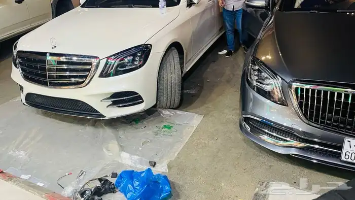 مرسديس 2018 تغير قزاز وكاله وشغل درجه اول 11