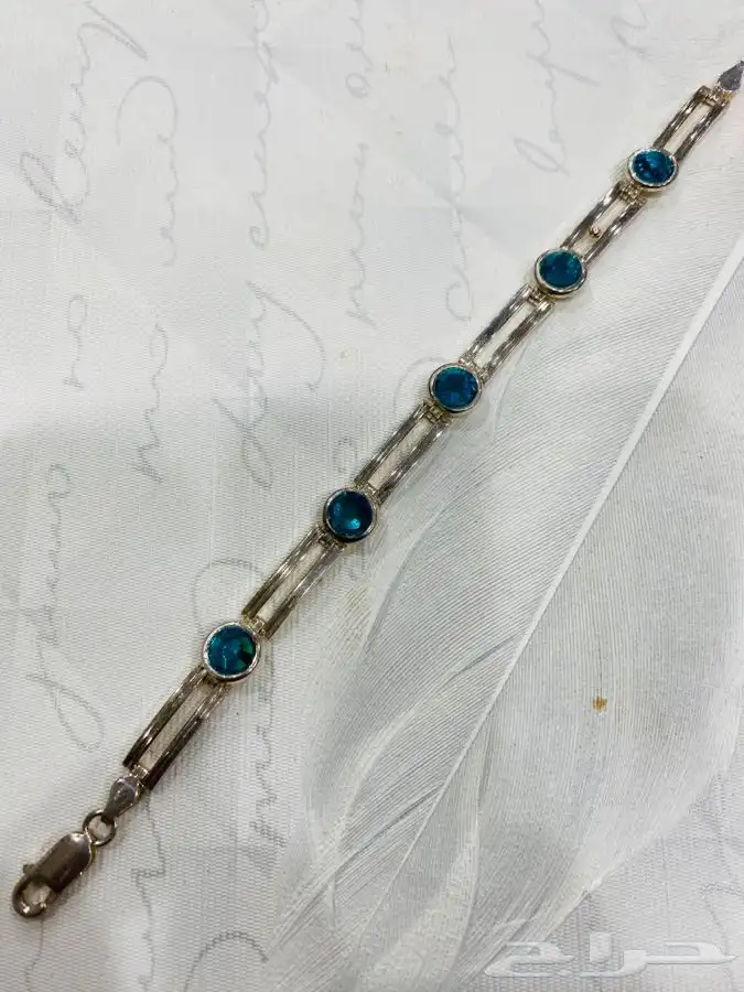 اساور فضه عيار 925 ايطالي بعدة الوان 6