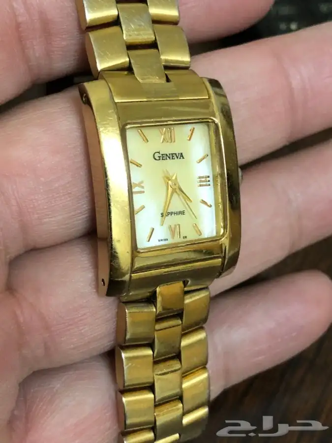 ساعة سوسرية اصلية GENEVA نسائية 2