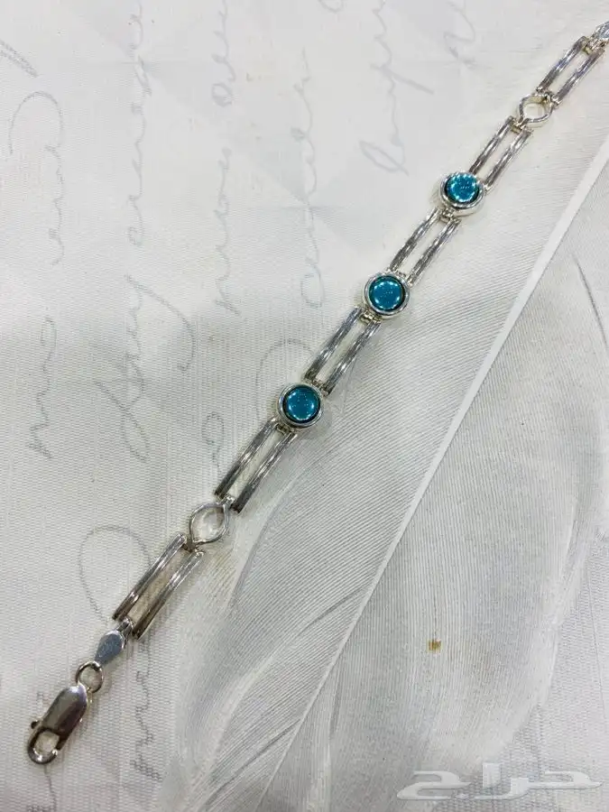 اساور فضه عيار 925 ايطالي بعدة الوان 3