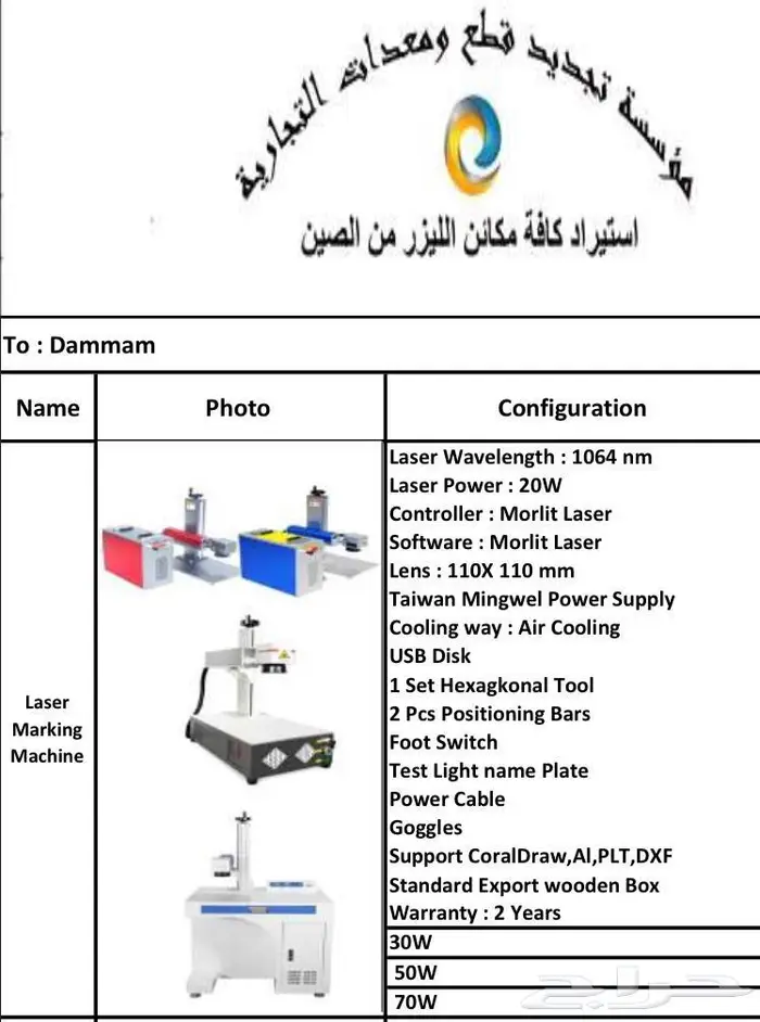 مكائن فايبر ليزر للنقش على المعادن 0