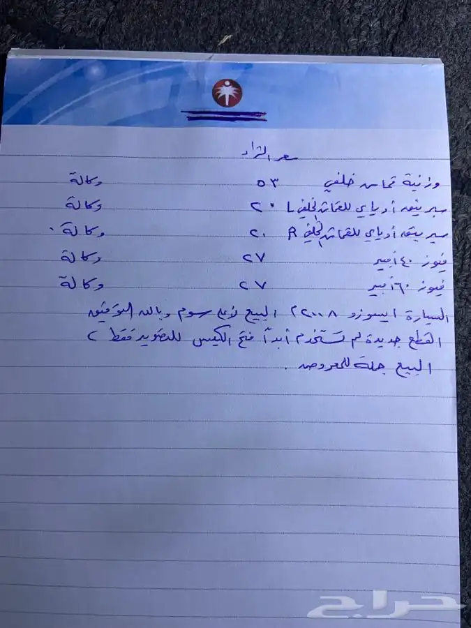 قطع غيار ايسوزو ديماكس 2008 غمارتين 0