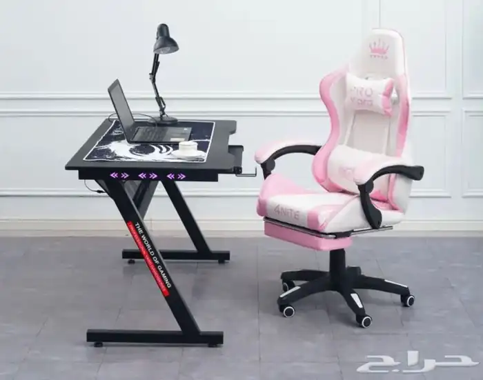 بكج كرسي برو 3  طاوله ليد RGB  حامل كيبورد توصيل لجميع 5