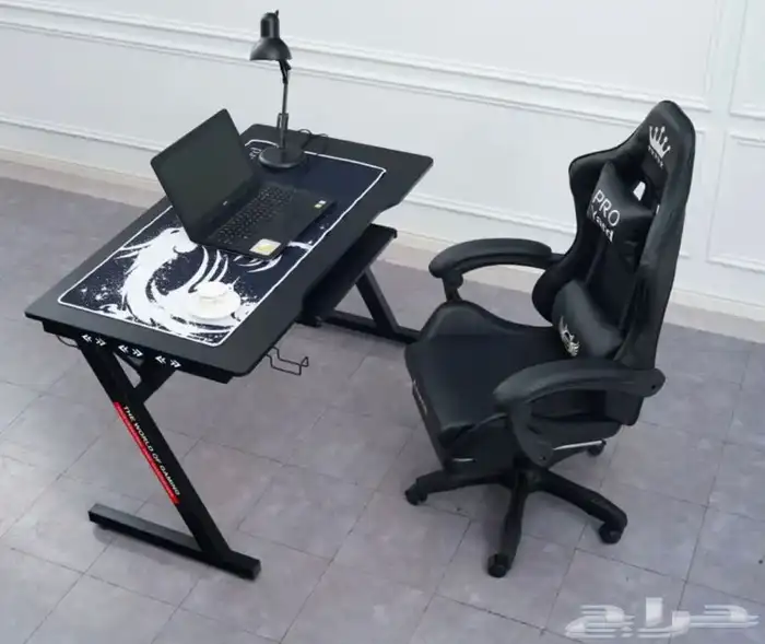 بكج كرسي برو 3  طاوله ليد RGB  حامل كيبورد توصيل لجميع 7