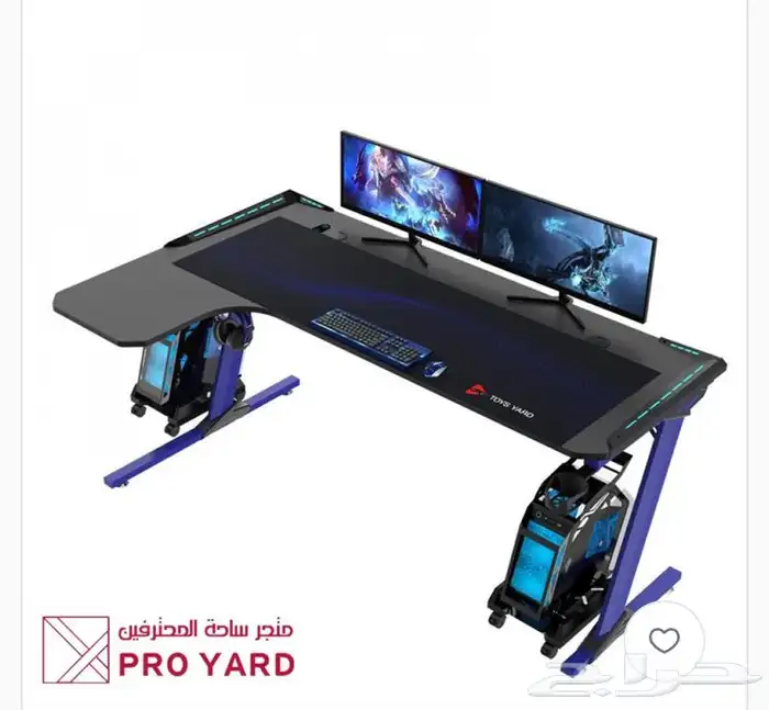 طاولة قيمنق ليد RGB   طاولة قيمنق زاوية ليد   طاولة قيمنق 11