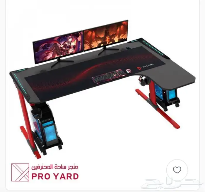 طاولة قيمنق ليد RGB   طاولة قيمنق زاوية ليد   طاولة قيمنق 8