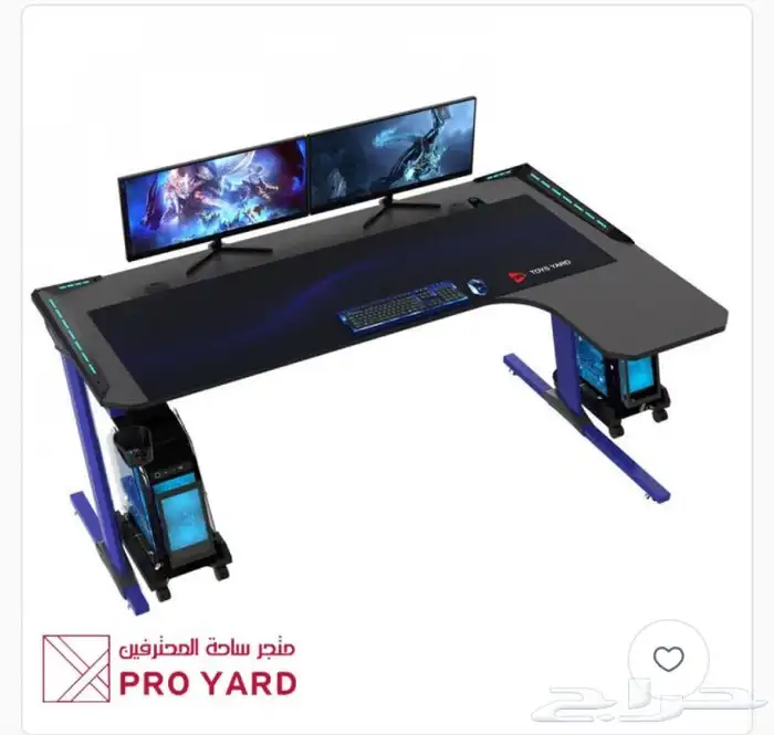 طاولة قيمنق ليد RGB   طاولة قيمنق زاوية ليد   طاولة قيمنق 1