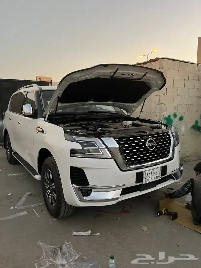 صدام امامي كت باترول نيسان 2022 2023شبك امامي شمعات 0