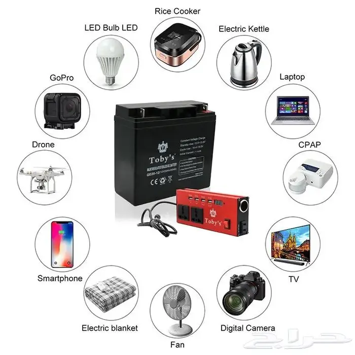 بطارية الرحلات توبيز الاصلية 2