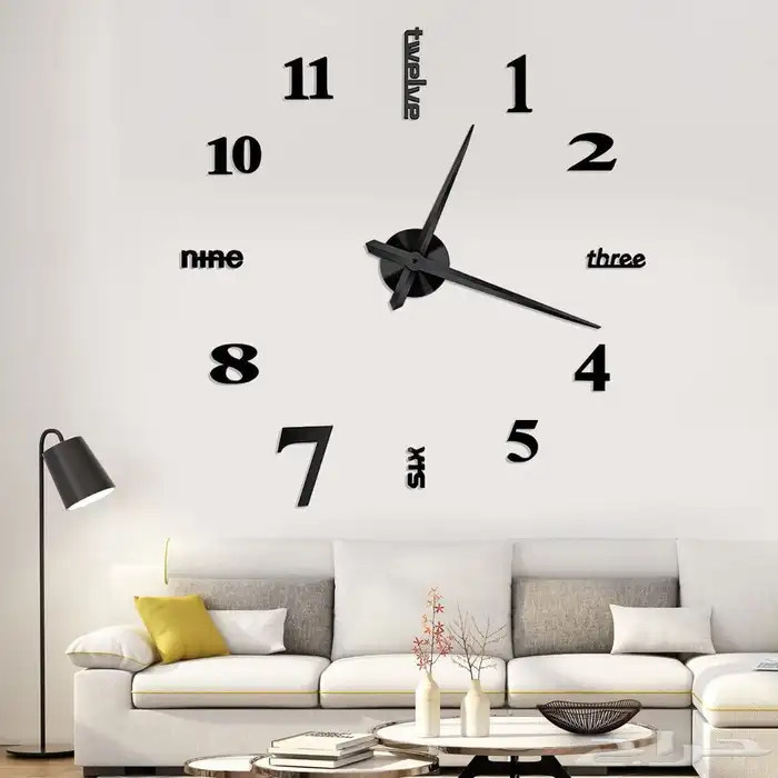ساعات جدارية 3D (ضمان 23