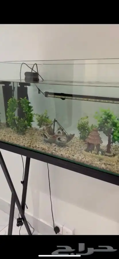 تفصيل وتنسيق حوض سمك ديكور صناعي 1