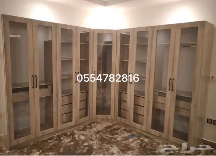 تفصيل خزائن تفصيل دواليب تفصيل غرف ملابس اسره غرف نوم 19
