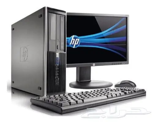 كمبيوتر مكتبي كامل ضمان شهرين HP core I5 2